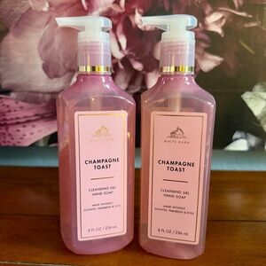 NEW 2-Pc CHAMPAGNE TOAST Cleansing Gel Hand Soap Bath & Body Works